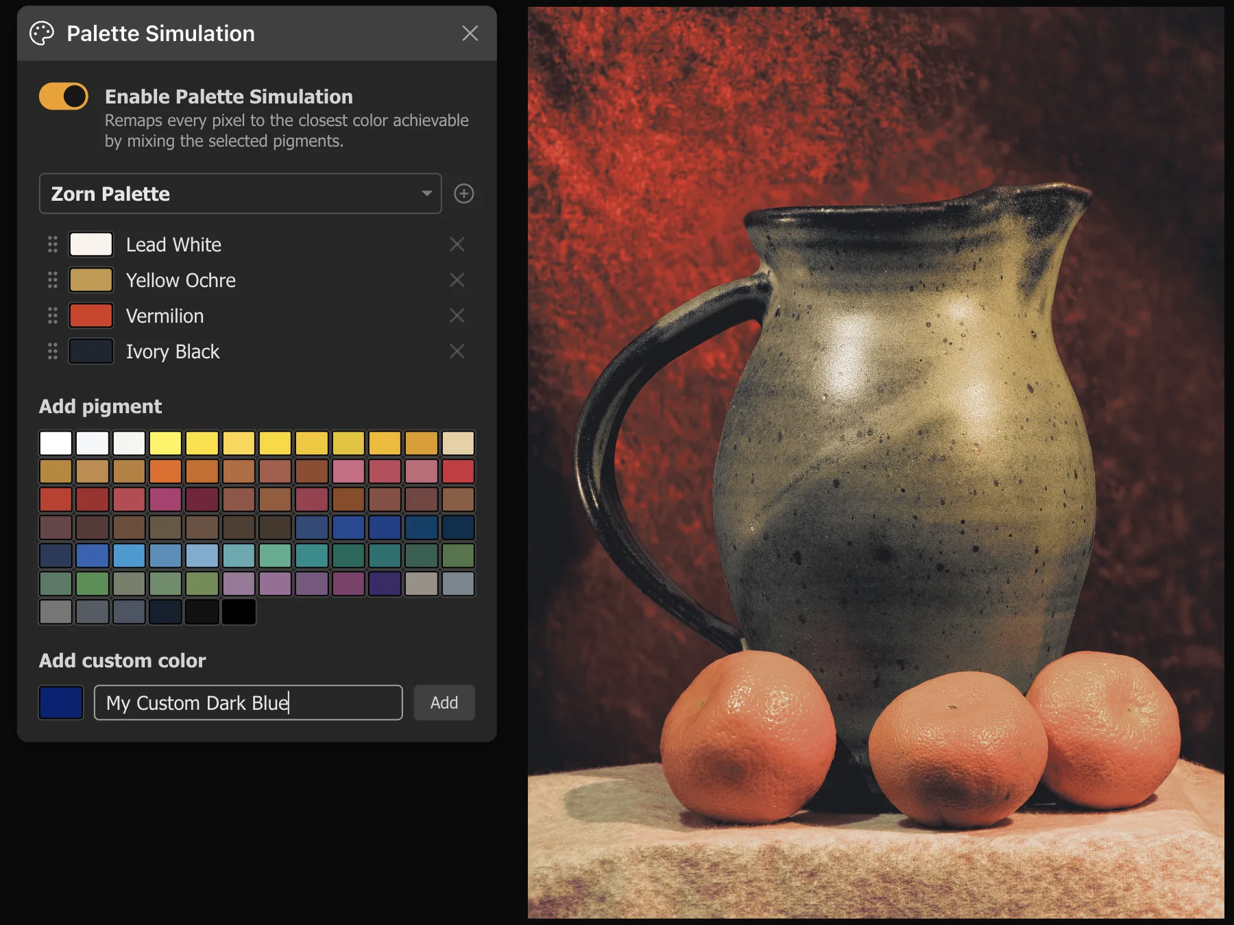 Add Custom Color